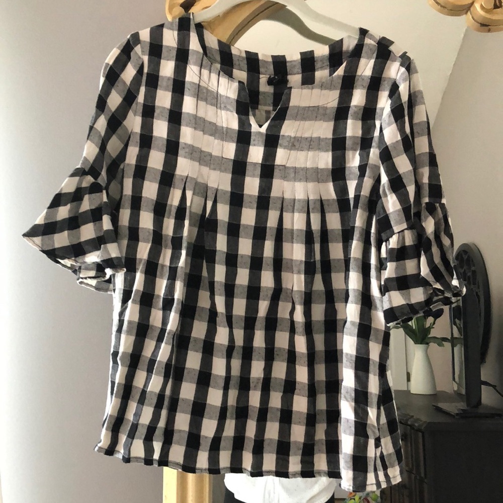 ROLEE Gingham Blouse✨